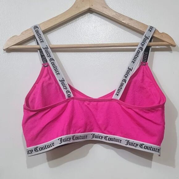 Juicy Couture Hot Pink Bralette with Juicy Logo on Band - Picture 3 of 3